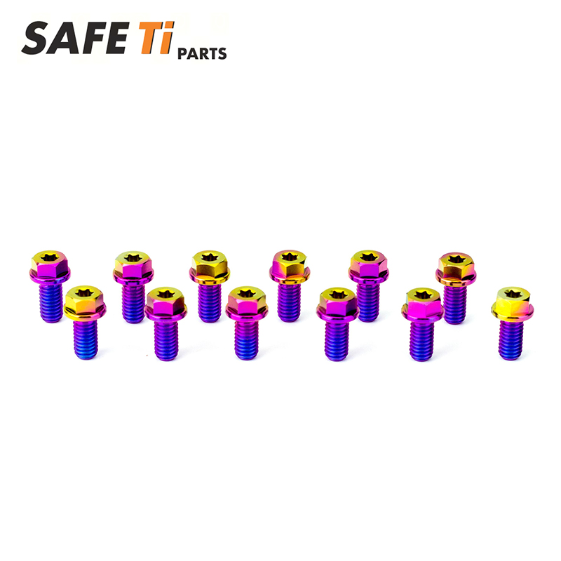 Titanium Front and Rear Brake Rotor Bolts kit fit for KTM (12PCS)Candy Colors - Image 4