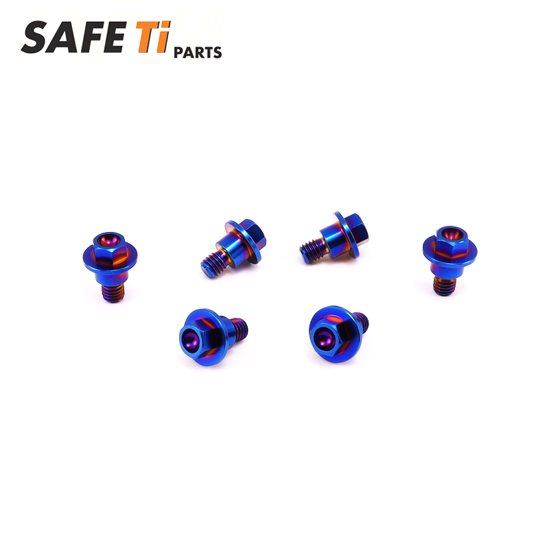 Titanium Fork Guard Bolts Kit fit for KTM(6PCS)Burnt Blue - Image 2
