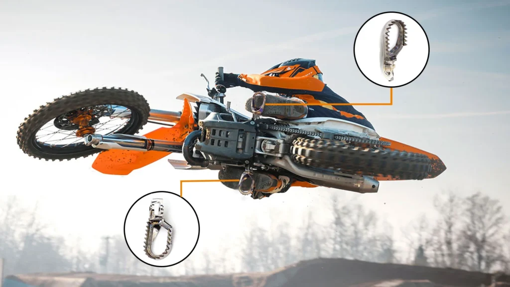 KTM titanium alloy pedals display image