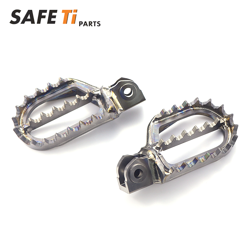 SAFETi Titanium Foot Pegs for KOVE Motorcycles 10mmBACK+5mmDOWN - Image 2