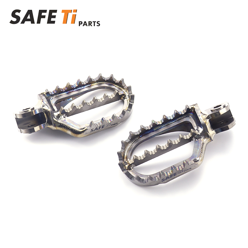 SAFETi Titanium Foot Pegs for KOVE Motorcycles 10mmBACK+5mmDOWN - Image 3