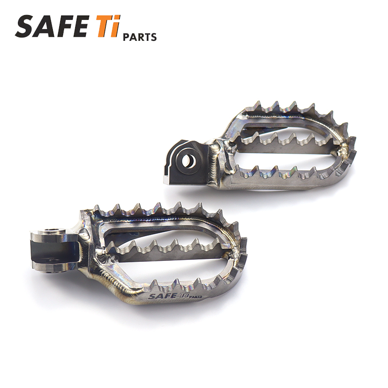 SAFETi Titanium Foot Pegs for KOVE Motorcycles 10mmBACK+5mmDOWN - Image 4
