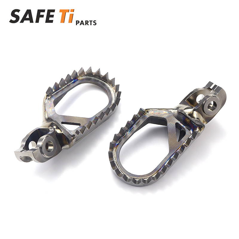 SAFETi Titanium Foot Pegs for TM EN MX 10mmBACK+5mmDOWN - Image 4