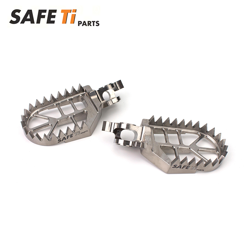 SAFETi GR5 Titanium Foot Pegs PRO CNC for Honda CR/CRF (10mm Back + 5mm Down) - Image 3