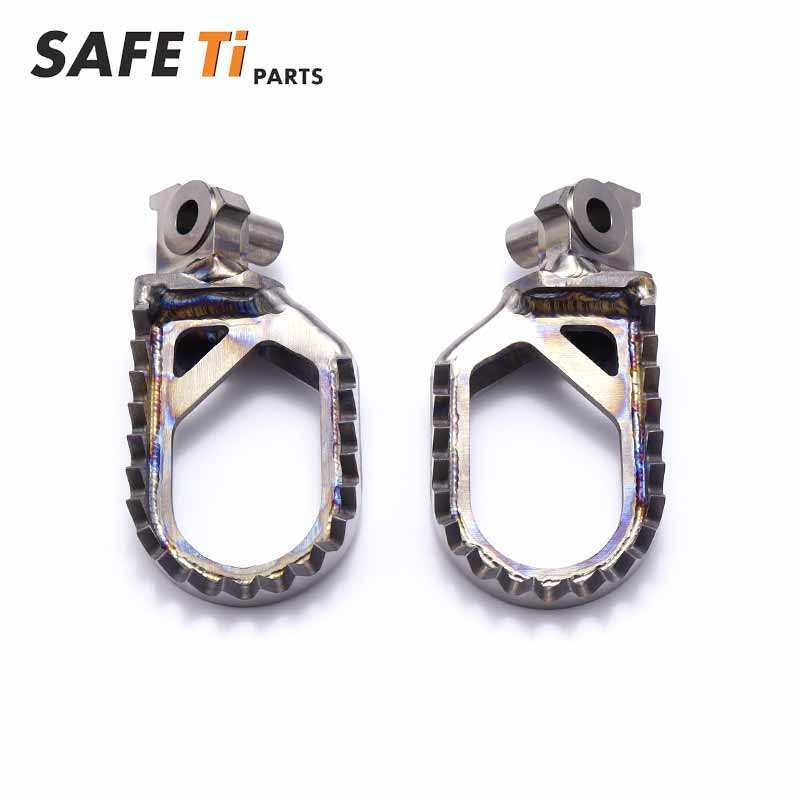SAFETi GR5 Titanium Foot Pegs PRO for Yamaha YZ/WR (10mm Back + 5mm Down)